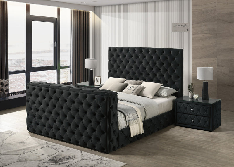 Josephine Black Nightstand from Crown Mark - Luna Furniture