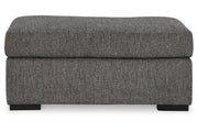 Gardiner Pewter Sofa Chaise and Ottoman -  Ashley - Luna Furniture
