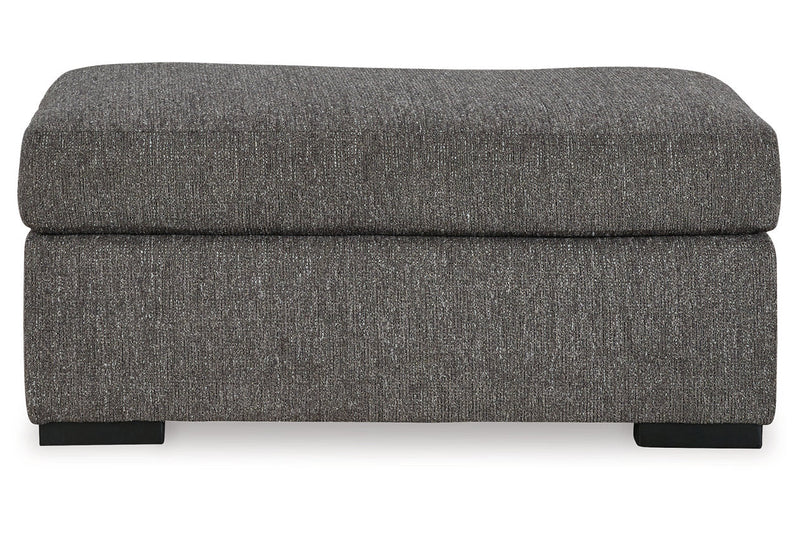 Gardiner Pewter Sofa Chaise and Ottoman -  Ashley - Luna Furniture