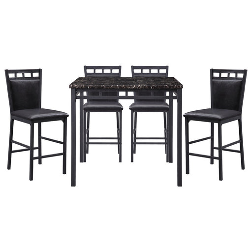 5275-36 5-Piece Pack Counter Height Set, Faux Marble Top - 5275-36