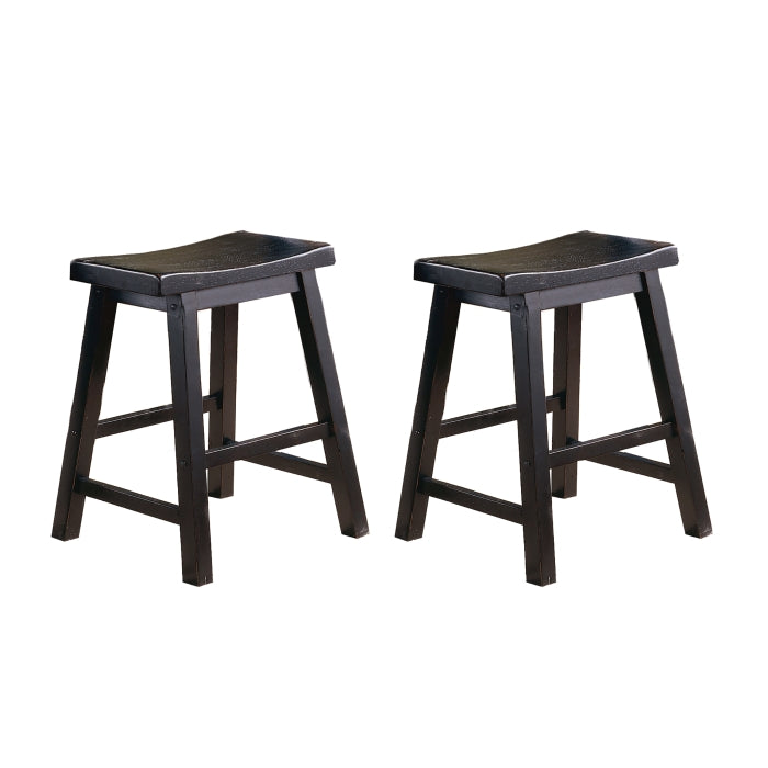 5302BK-18 18 Dining Stool, RTA, Set of 2 - 5302BK-18