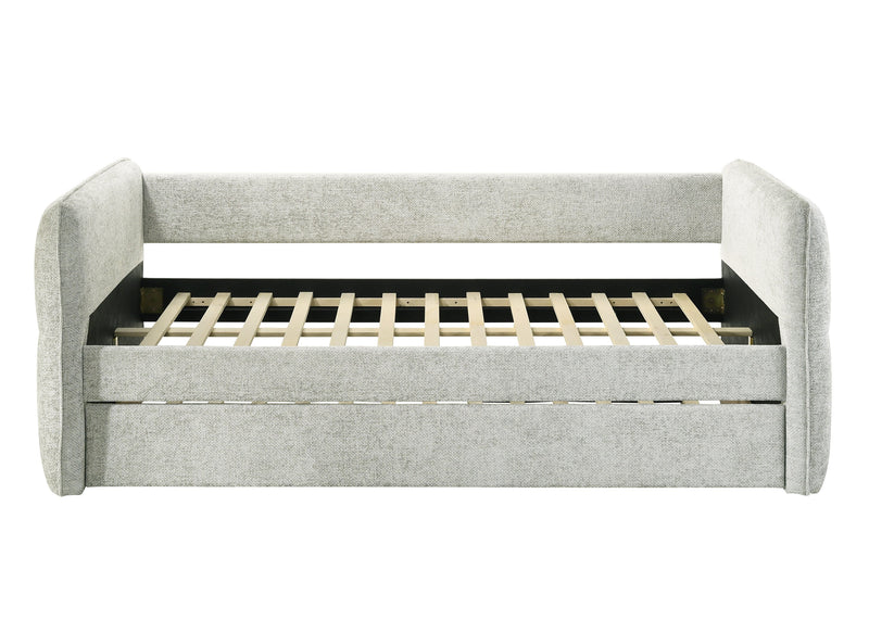 Philipa Light Gray Daybed with Trundle from Crown Mark - Luna Furniture