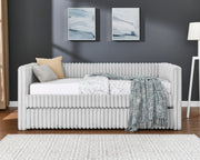 Hailey Light Gray Daybed with Trundle from Crown Mark - Luna Furniture