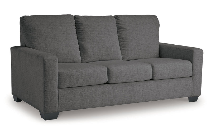 Rannis Pewter Full Sofa Sleeper and Recliner -  Ashley - Luna Furniture