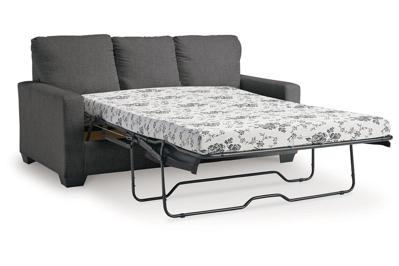 Rannis Pewter Full Sofa Sleeper and Recliner -  Ashley - Luna Furniture
