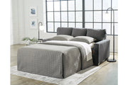 Rannis Pewter Full Sofa Sleeper and Recliner -  Ashley - Luna Furniture