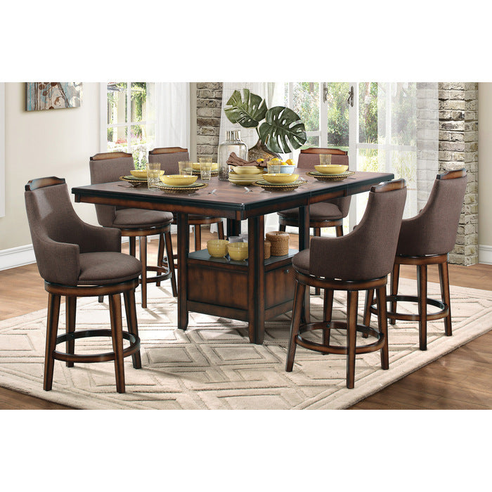 5447-24FAS Swivel Counter Height Chair, Set of 2 - 5447-24FAS