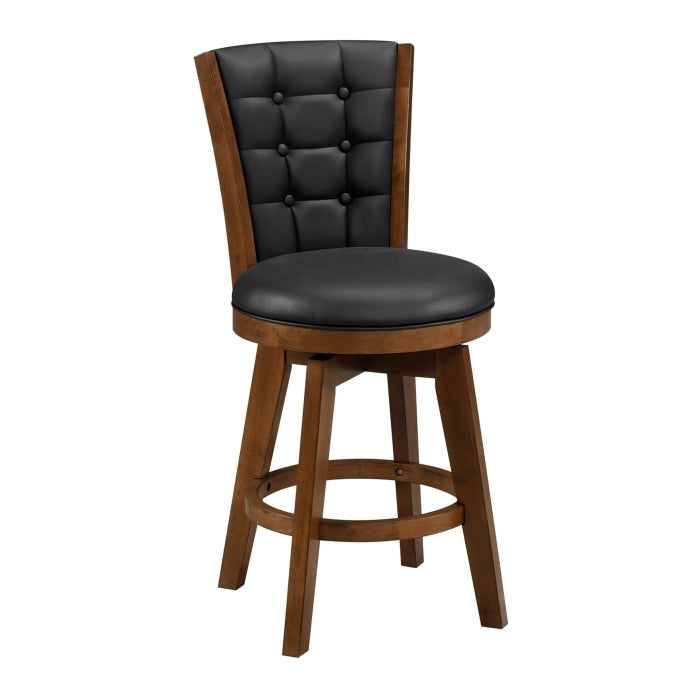 5505-24BKS Swivel Counter Height Chair, Set of 2 - 5505-24BKS