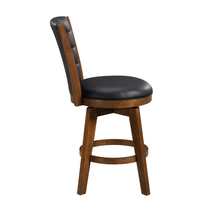 5505-24BKS Swivel Counter Height Chair, Set of 2 - 5505-24BKS
