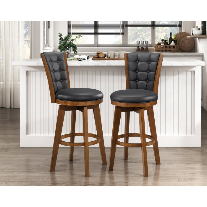 5505-29BKS Swivel Pub Height Chair, Set of 2 - 5505-29BKS