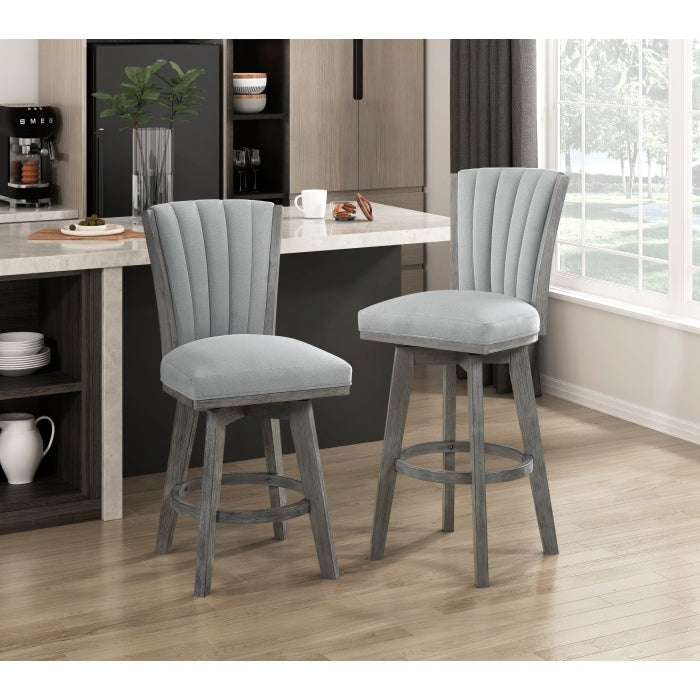 5507-29GYS Swivel Pub Height Chair, Set of 2 - 5507-29GYS