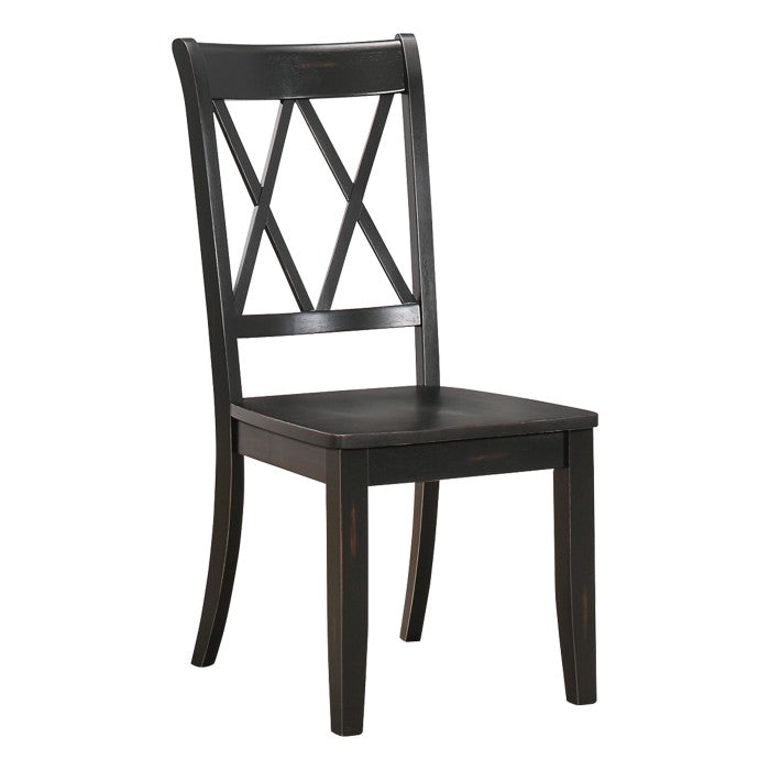 5516BKS Side Chair, Black, Set of 2 - 5516BKS