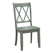 5516TLS Side Chair, Teal, Set of 2 - 5516TLS