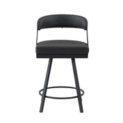 5565-24BK Swivel Counter Height Chair, Set of 2 - 5565-24BK