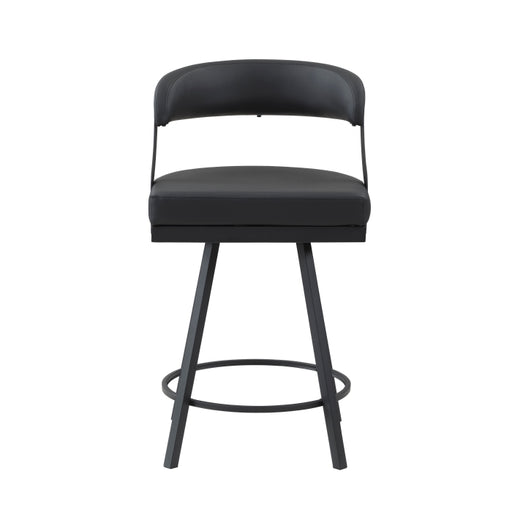 5565-24BK Swivel Counter Height Chair, Set of 2 - 5565-24BK