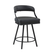 5565-24BK Swivel Counter Height Chair, Set of 2 - 5565-24BK
