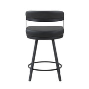 5565-24BK Swivel Counter Height Chair, Set of 2 - 5565-24BK