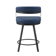 5565-24BU Swivel Counter Height Chair, Set of 2 - 5565-24BU