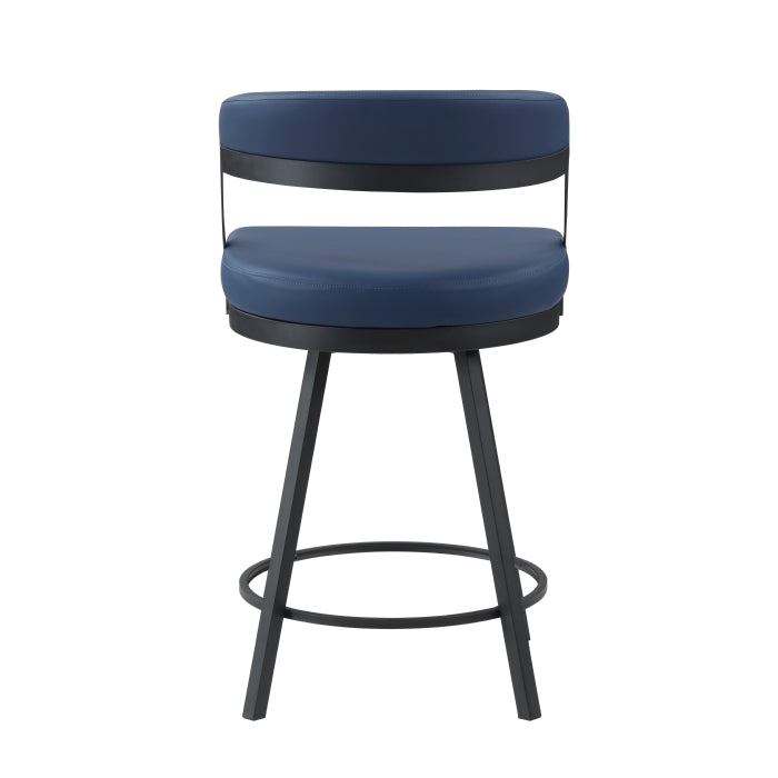5565-24BU Swivel Counter Height Chair, Set of 2 - 5565-24BU