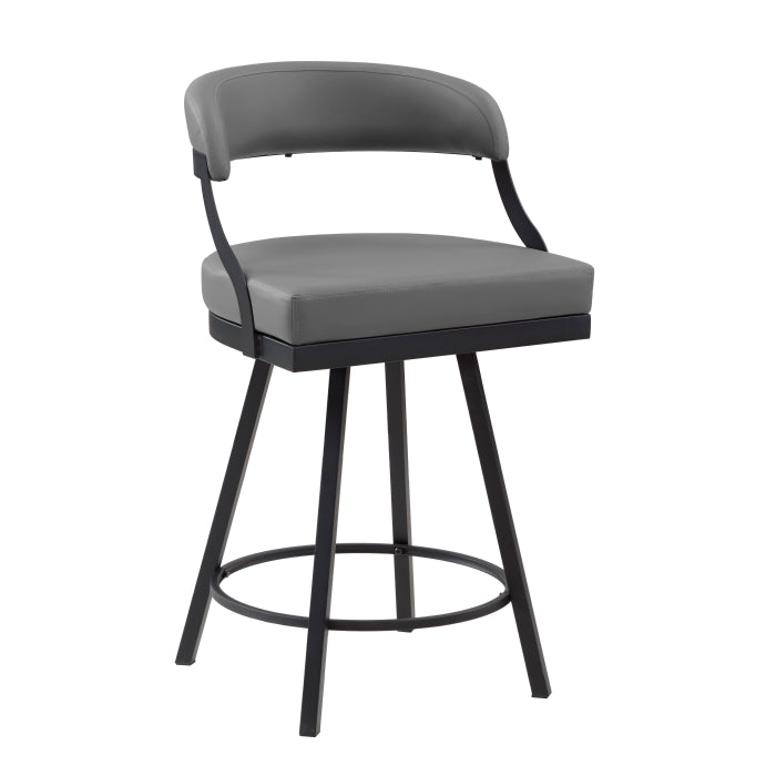 5565-24GY Swivel Counter Height Chair, Set of 2 - 5565-24GY