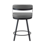 5565-24GY Swivel Counter Height Chair, Set of 2 - 5565-24GY