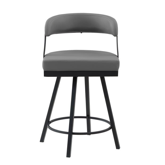 5565-24GY Swivel Counter Height Chair, Set of 2 - 5565-24GY