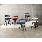 5565-24GY Swivel Counter Height Chair, Set of 2 - 5565-24GY