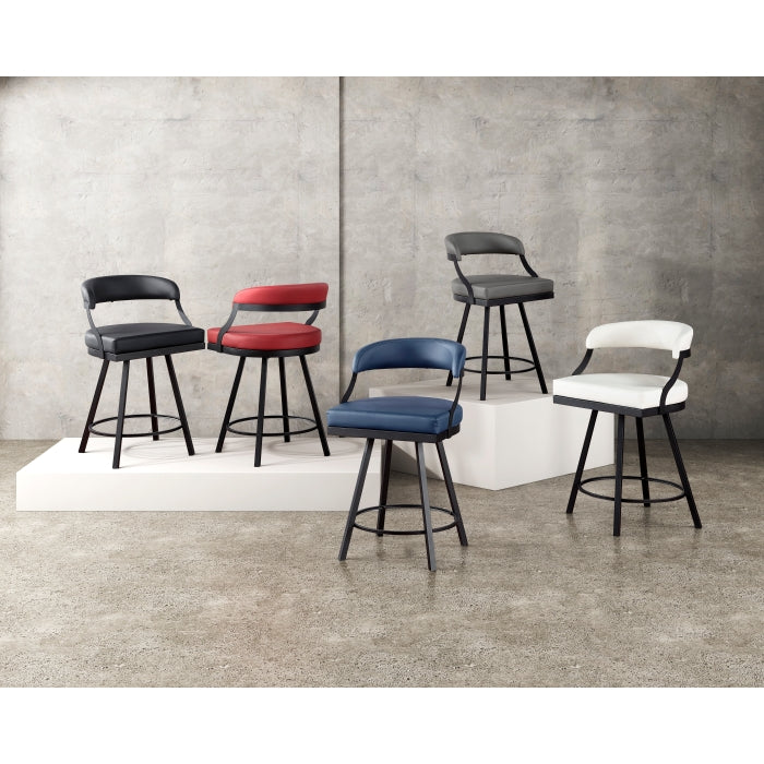 5565-24GY Swivel Counter Height Chair, Set of 2 - 5565-24GY