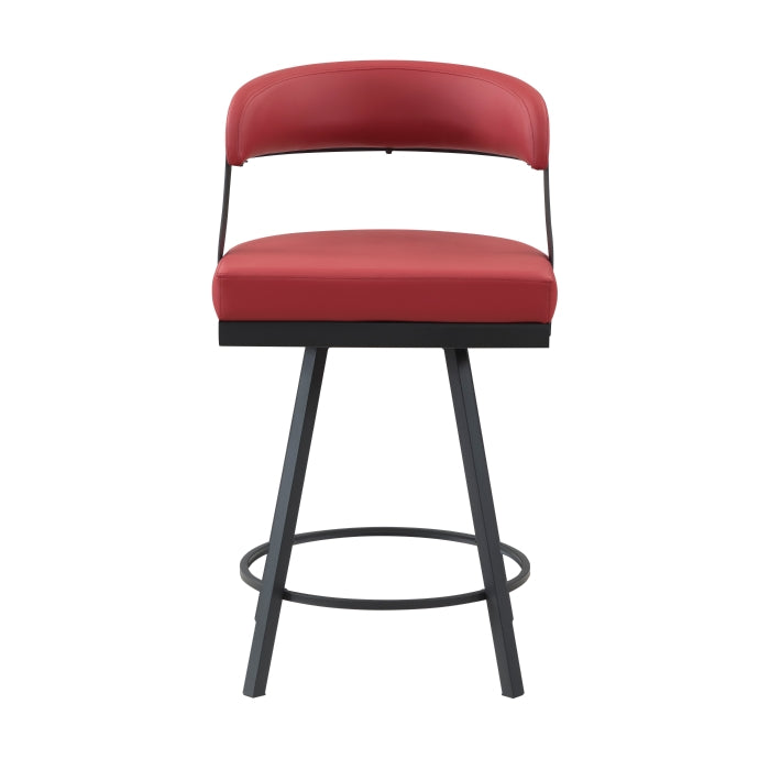 5565-24RD Swivel Counter Height Chair, Set of 2 - 5565-24RD