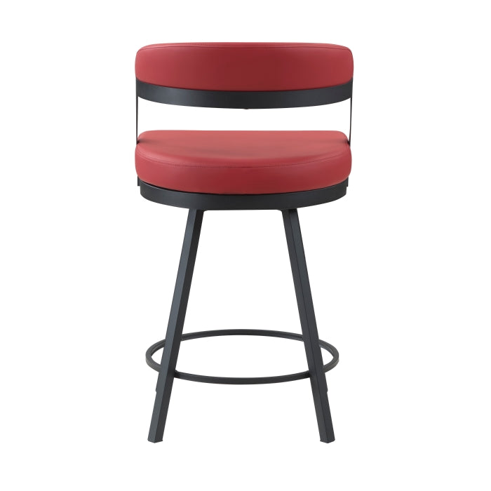5565-24RD Swivel Counter Height Chair, Set of 2 - 5565-24RD
