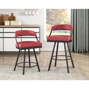 5565-24RD Swivel Counter Height Chair, Set of 2 - 5565-24RD