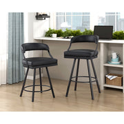5565-29BK Swivel Pub Height Chair, Set of 2 - 5565-29BK