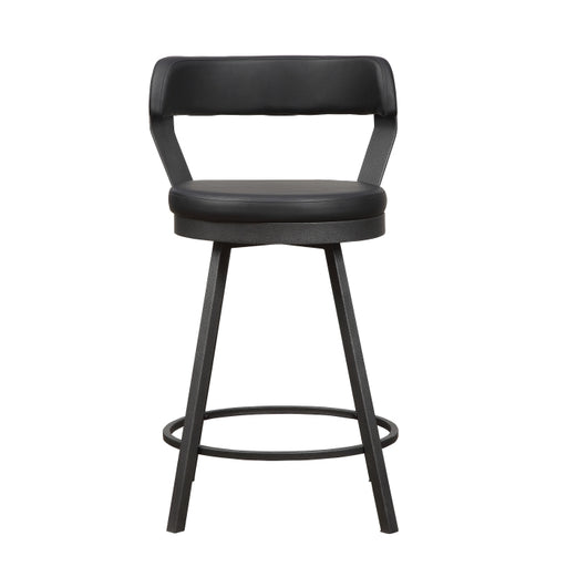 5566-24BK3A Swivel Counter Height Chair, Set of 2 - 5566-24BK3A