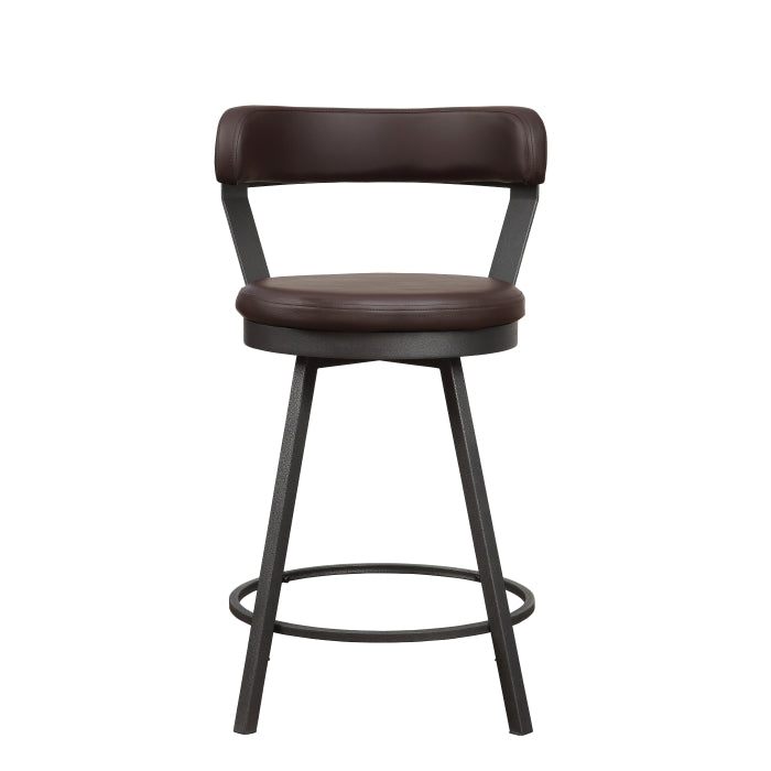 5566-24BR3A Swivel Counter Height Chair, Set of 2 - 5566-24BR3A