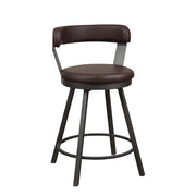 5566-24BR3A Swivel Counter Height Chair, Set of 2 - 5566-24BR3A
