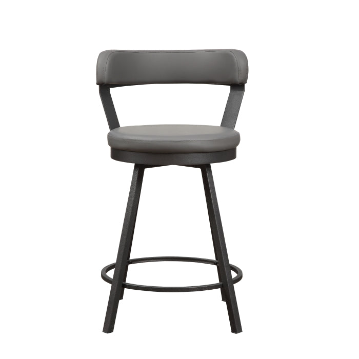 5566-24GY3A Swivel Counter Height Chair, Set of 2 - 5566-24GY3A