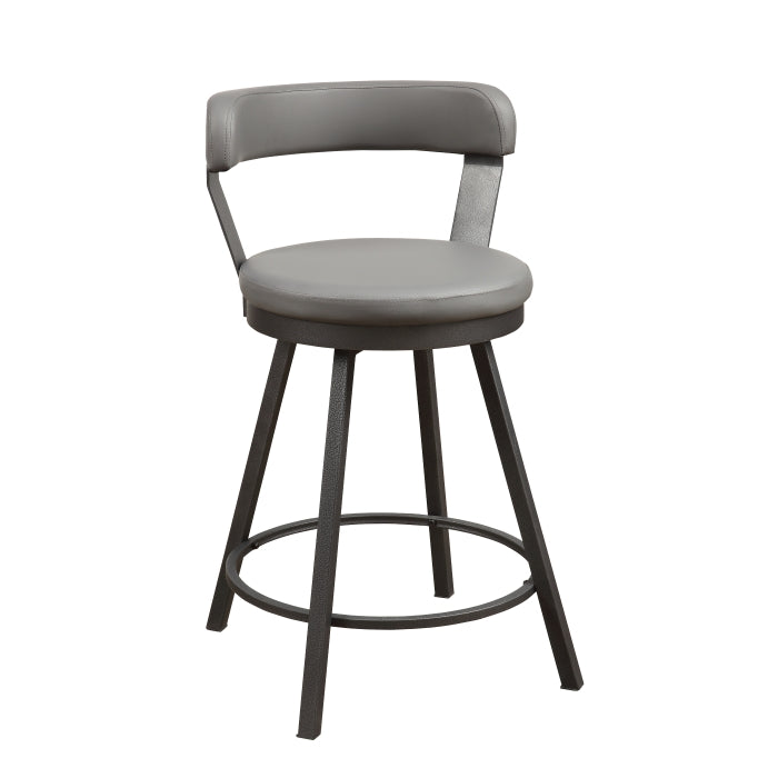5566-24GY3A Swivel Counter Height Chair, Set of 2 - 5566-24GY3A