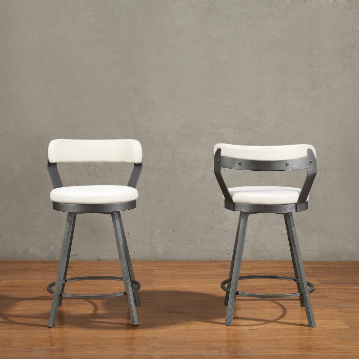 5566-24WT3A Swivel Counter Height Chair, Set of 2 - 5566-24WT3A