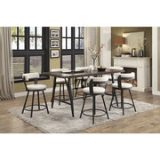 5566-24WT3A Swivel Counter Height Chair, Set of 2 - 5566-24WT3A