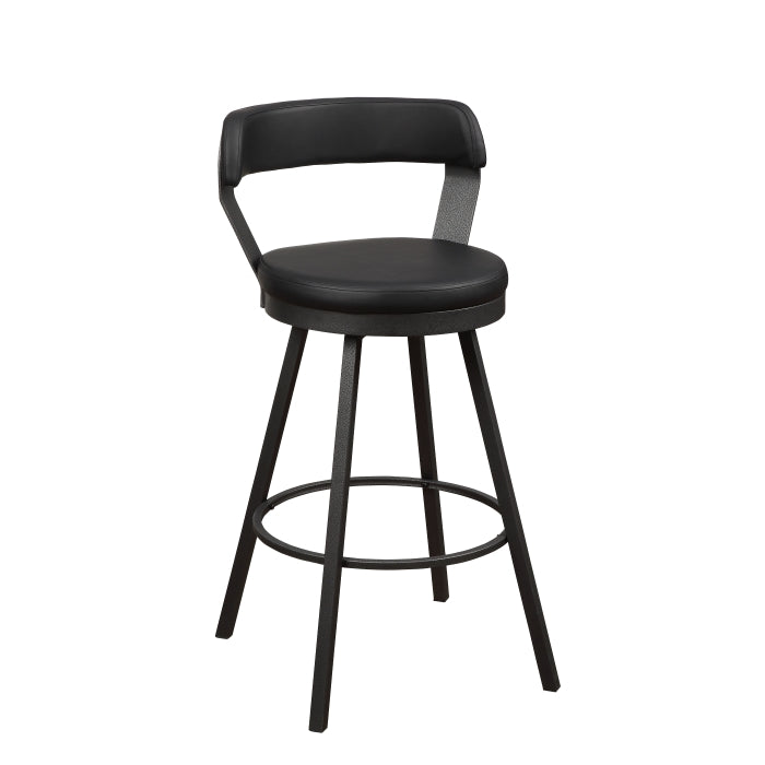 5566-29BK3A Swivel Pub Height Chair, Set of 2 - 5566-29BK3A