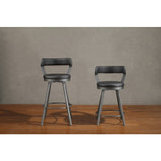 5566-29BK3A Swivel Pub Height Chair, Set of 2 - 5566-29BK3A