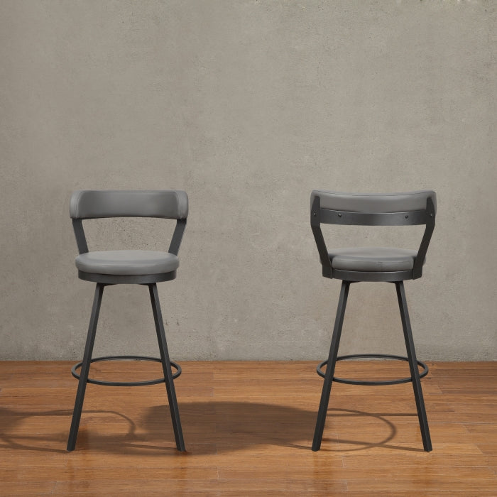 5566-29GY3A Swivel Pub Height Chair, Set of 2 - 5566-29GY3A