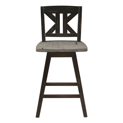 5602-24BKS1 Swivel Counter Height Chair, Set of 2 - 5602-24BKS1