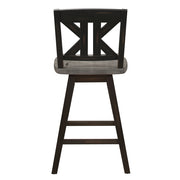 5602-24BKS1 Swivel Counter Height Chair, Set of 2 - 5602-24BKS1