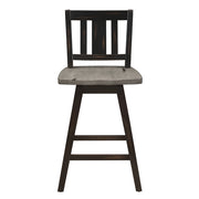 5602-24BKS2 Swivel Counter Height Chair, Set of 2 - 5602-24BKS2
