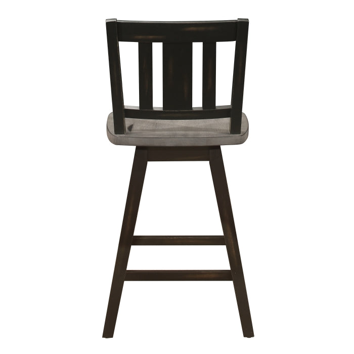 5602-24BKS2 Swivel Counter Height Chair, Set of 2 - 5602-24BKS2