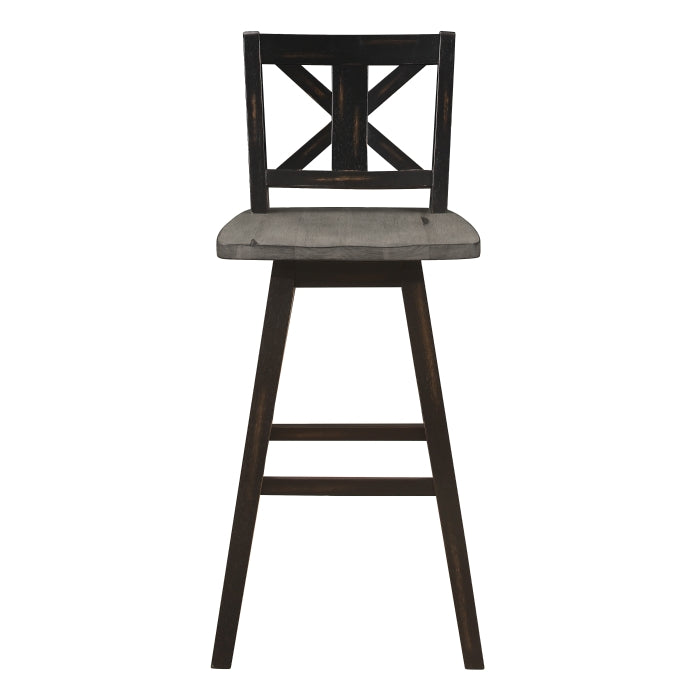 5602-29BK Swivel Pub Height Chair, Set of 2 - 5602-29BK