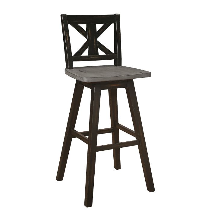 5602-29BK Swivel Pub Height Chair, Set of 2 - 5602-29BK
