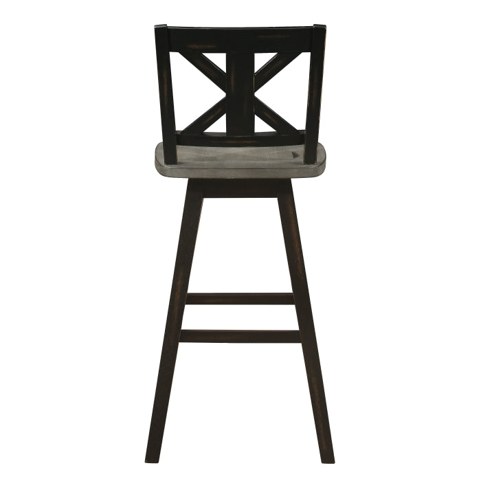 5602-29BK Swivel Pub Height Chair, Set of 2 - 5602-29BK