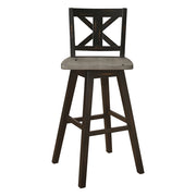 5602-29BK Swivel Pub Height Chair, Set of 2 - 5602-29BK